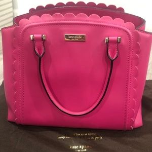 Kate Spade Hot Pink Scallop Handbag